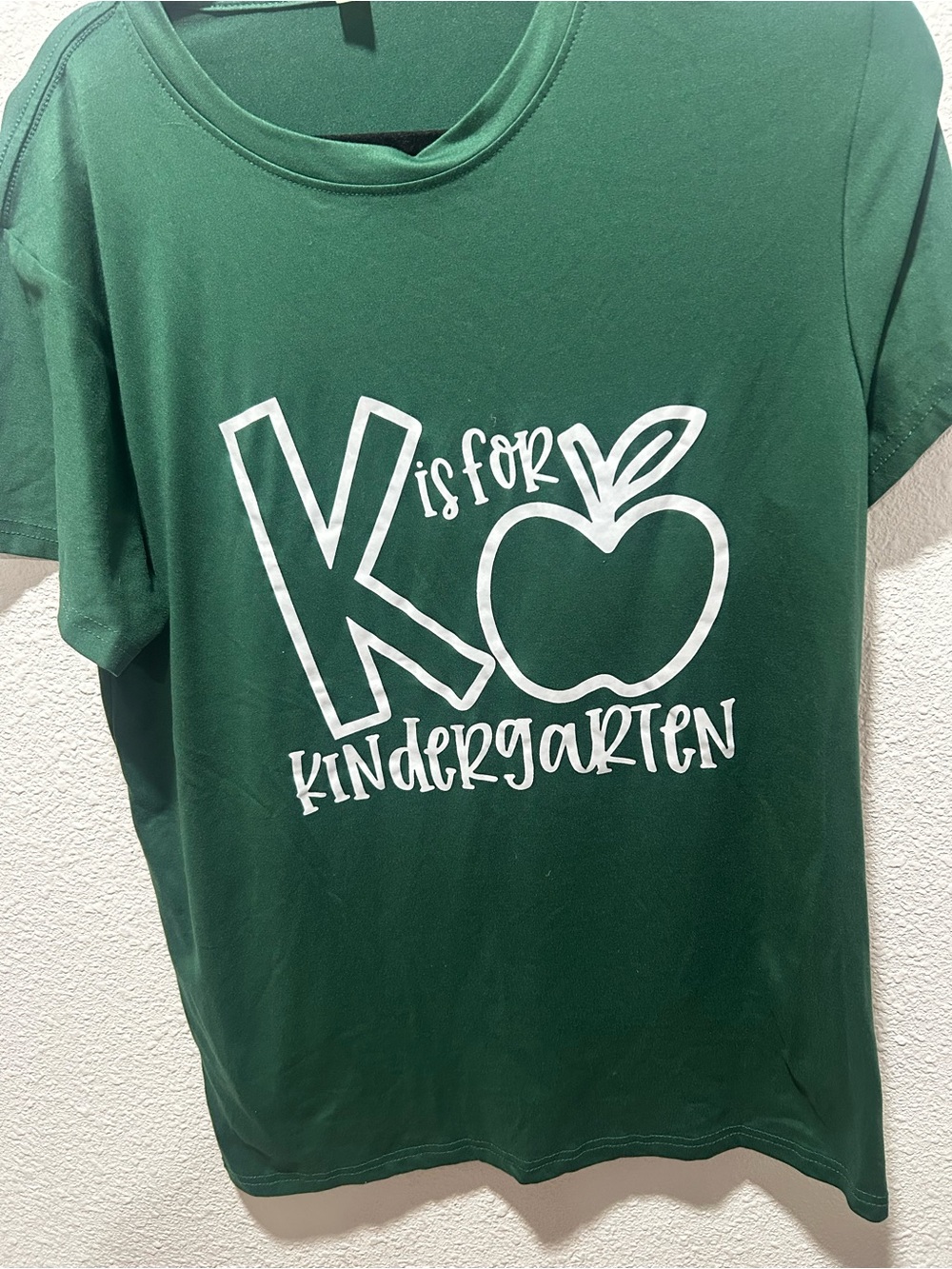 BOGO free K is for Kindergarten Green Kids T-Shirt